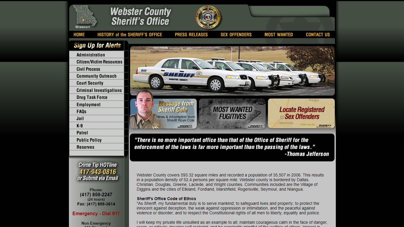 Webster County Missouri Sheriff's Office